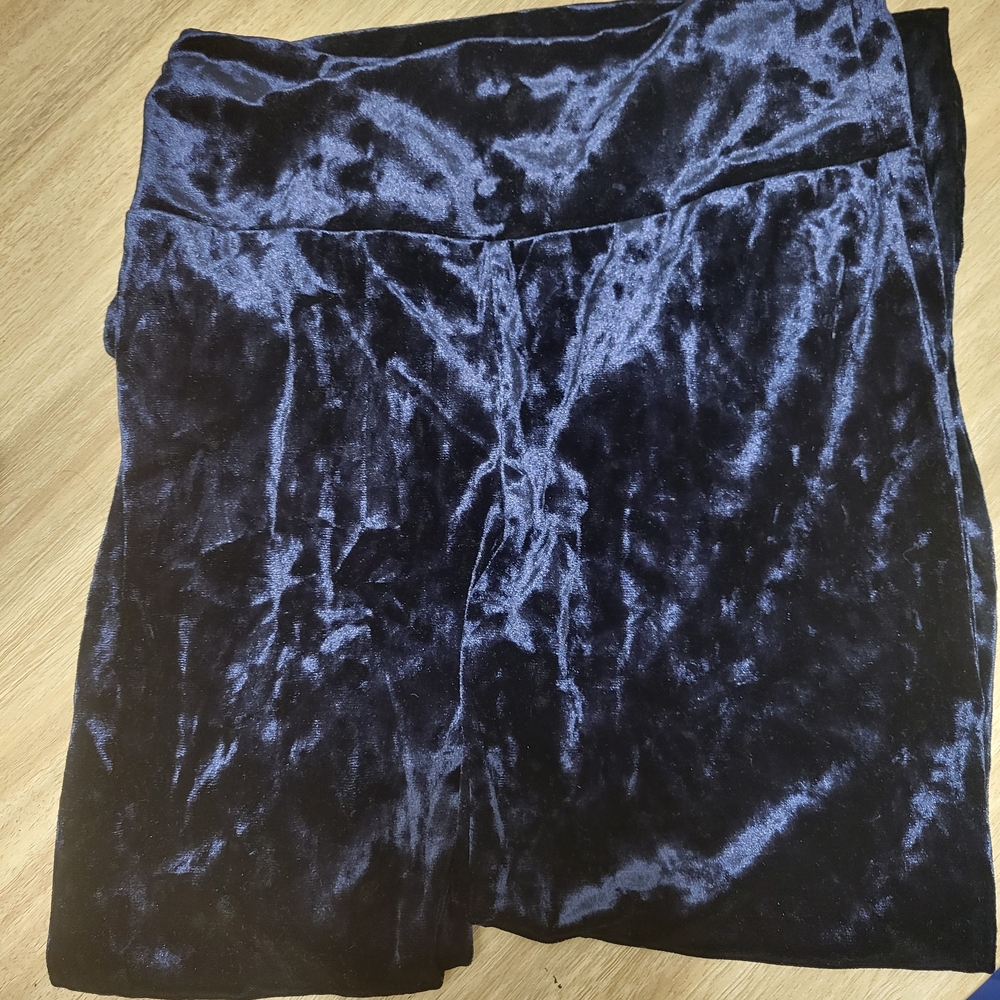 Jolie & Joy Girl's Navy Blue Velvet‎ Pants Size 7/8